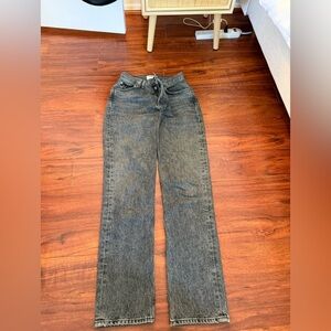 Agolde Charcoal Denim Jeans Lana size 25